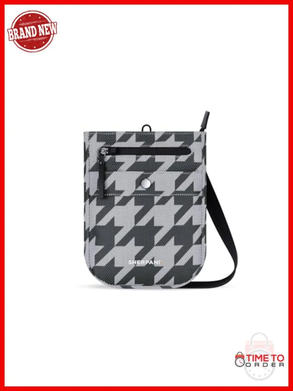 Small Anti Theft Crossbody Bag with RFID Protection and Slash Proof Strap